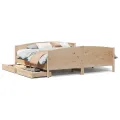 Cadre de lit sans matelas 180x200 cm bois massif de pin