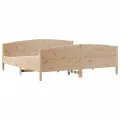 Cadre de lit sans matelas 180x200 cm bois massif de pin