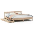 Cadre de lit sans matelas 180x200 cm bois massif de pin