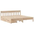 Cadre de lit sans matelas 180x200 cm bois massif de pin