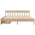 Cadre de lit sans matelas 180x200 cm bois massif de pin