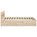 Cadre de lit sans matelas 180x200 cm bois massif de pin