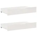 Cadre de lit sans matelas blanc 140x200 cm bois de pin massif