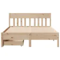 Cadre de lit sans matelas 160x200 cm bois massif de pin