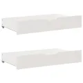 Cadre de lit sans matelas blanc 120x200 cm bois de pin massif