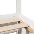Cadre de lit sans matelas blanc 120x200 cm bois de pin massif