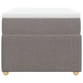 cadre de lit avec matelas Taupe 80x200 cm Tissu
