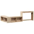 Table de chevet avec bureau 232x122x75 cm bois de pin massif