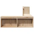 Table de chevet avec bureau 232x122x75 cm bois de pin massif