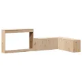Table de chevet avec bureau 232x122x75 cm bois de pin massif