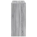 Table de bar avec étagère sonoma gris bois d'ingénierie