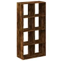 Étagère séparatrice de pièce chêne fumé 69,5x29x137,5 cm
