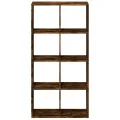 Étagère séparatrice de pièce chêne fumé 69,5x29x137,5 cm