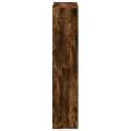 Étagère séparatrice de pièce chêne fumé 69,5x29x137,5 cm