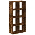 Étagère séparatrice de pièce chêne fumé 69,5x29x137,5 cm