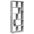 Étagère séparatrice de pièce gris béton 67x25x161,5 cm