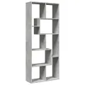 Étagère séparatrice de pièce gris béton 67x25x161,5 cm