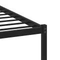 Cadre de lit en métal sans matelas chêne sonoma 100x200 cm
