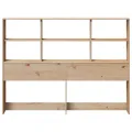 Tête de lit avec rangement 150 cm bois massif de pin