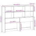 Tête de lit avec rangement 150 cm bois massif de pin