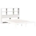 Tête de lit avec rangement blanc 160 cm bois massif de pin