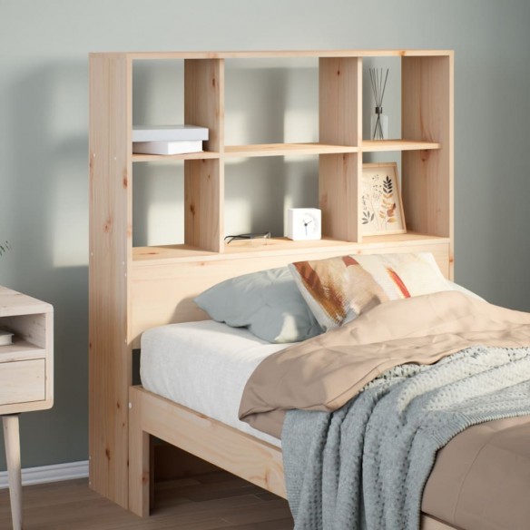 Tête de lit avec rangement 100 cm bois massif de pin