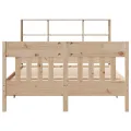 Cadre de lit sans matelas 120x200 cm bois de pin massif