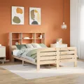 Cadre de lit sans matelas 120x200 cm bois de pin massif