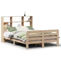 Cadre de lit sans matelas 120x200 cm bois de pin massif
