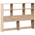 Lit bibliothèque sans matelas 120x190 cm bois massif