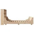Lit bibliothèque sans matelas 140x200 cm bois massif