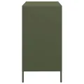 Buffet vert olive 68x39x73,5 cm acier laminé à froid