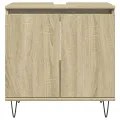 Armoire de bain chêne sonoma 58x33x60 cm bois d'ingénierie