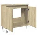 Armoire de bain chêne sonoma 58x33x60 cm bois d'ingénierie
