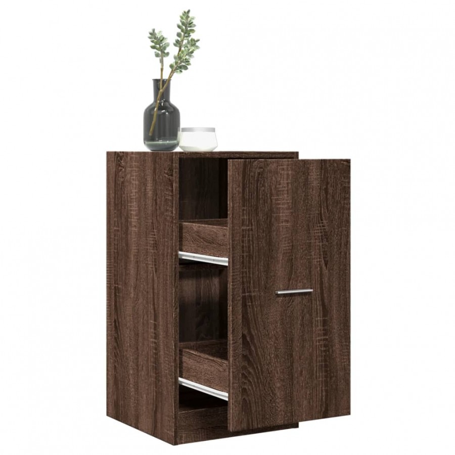 Armoire apothicaire chêne marron 40x41x77,5cm bois d'ingénierie