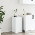 Armoire d'apothicaire blanc 40x41x77,5 cm bois d'ingénierie