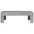Table basse avec LED infini gris béton 90x50x30 cm