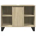 Armoire salle de bain chêne sonoma 80x33x60cm bois d'ingénierie