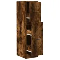 Armoire d'apothicaire chêne fumé 30x41x118 cm bois d'ingénierie