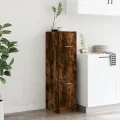 Armoire d'apothicaire chêne fumé 30x41x118 cm bois d'ingénierie