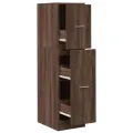 Armoire apothicaire chêne marron 30x41x118 cm bois d'ingénierie