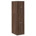 Armoire apothicaire chêne marron 30x41x118 cm bois d'ingénierie