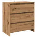 Buffet chêne artisanal 70x41x75 cm bois d'ingénierie