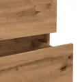 Buffet chêne artisanal 70x41x75 cm bois d'ingénierie