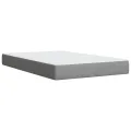 cadre de lit et matelas gris clair 120x190 cm tissu