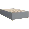 cadre de lit et matelas gris clair 120x190 cm tissu
