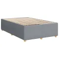 cadre de lit et matelas gris clair 120x190 cm tissu