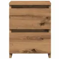 Tables de chevet 2 pcs chêne artisanal bois d'ingénierie
