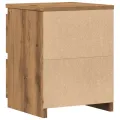 Tables de chevet 2 pcs chêne artisanal bois d'ingénierie