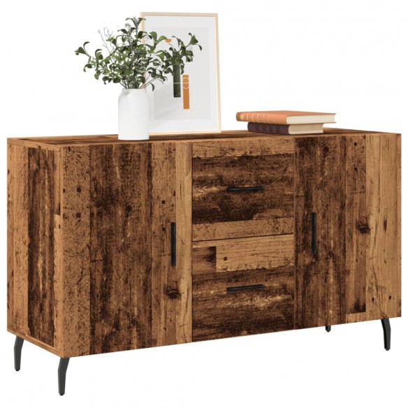 Buffet vieux bois 100x36x60 cm bois d'ingénierie